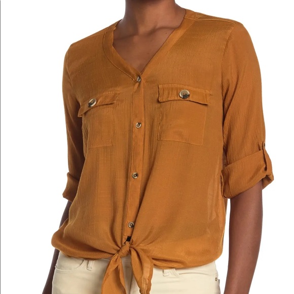 harvé benard Button Up Blouse - Picture 1 of 3